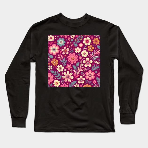 Spring Flowers Long Sleeve T-Shirt by Jenni Arts